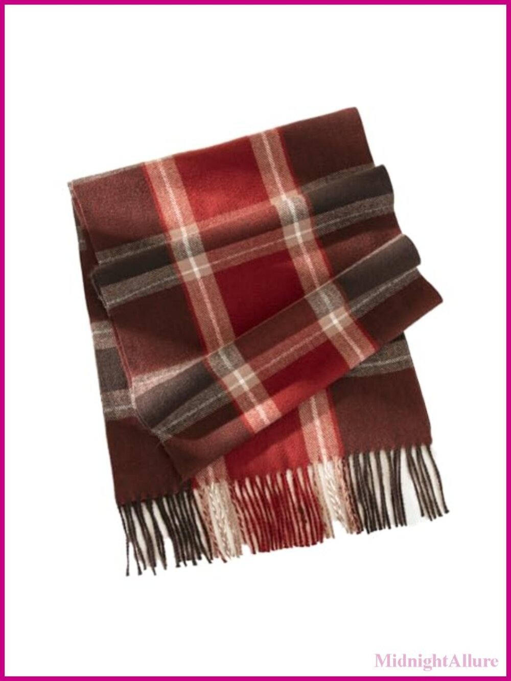 Plaid Tassel Scarf Polyester Winter Shawl Wrap Women Unisex